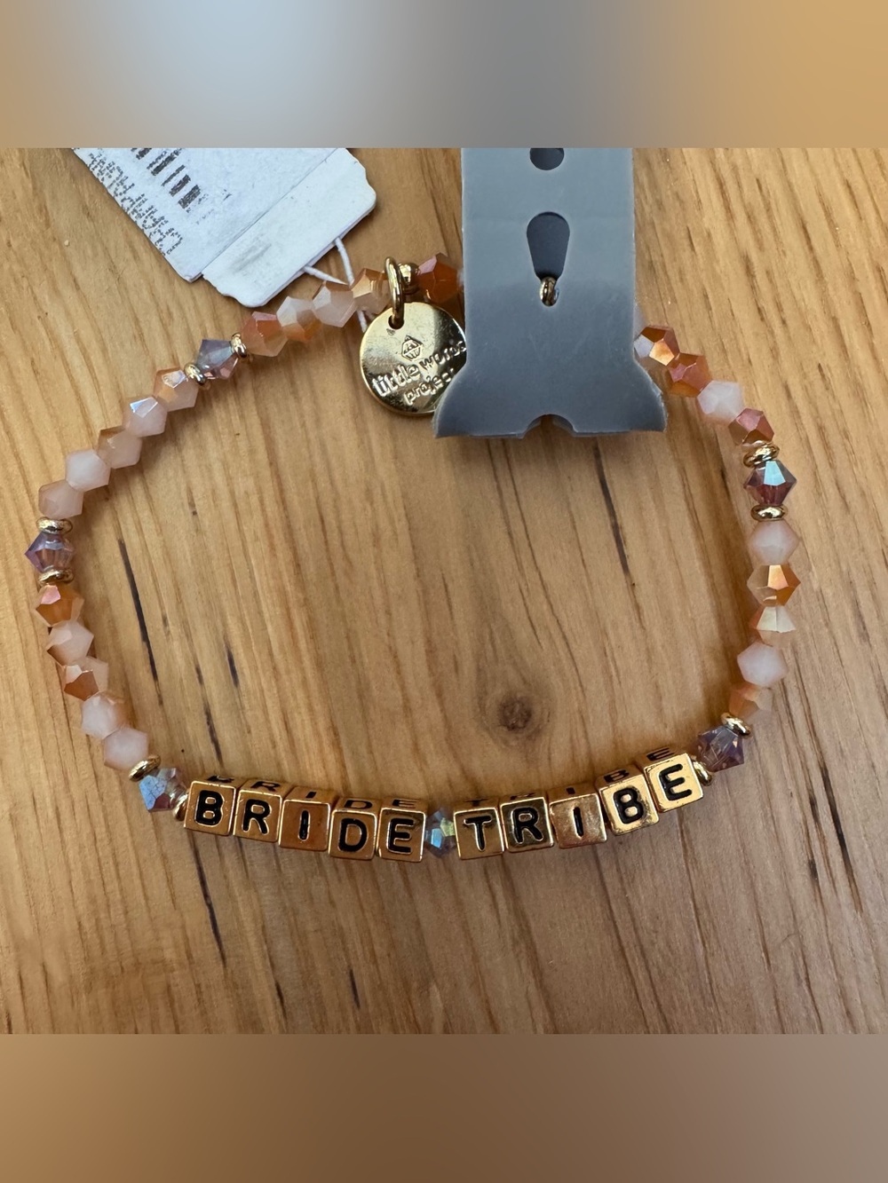 LITTLE WORDS PROJECT BRIDE TRIBE BEADED STRETCH BRACELET